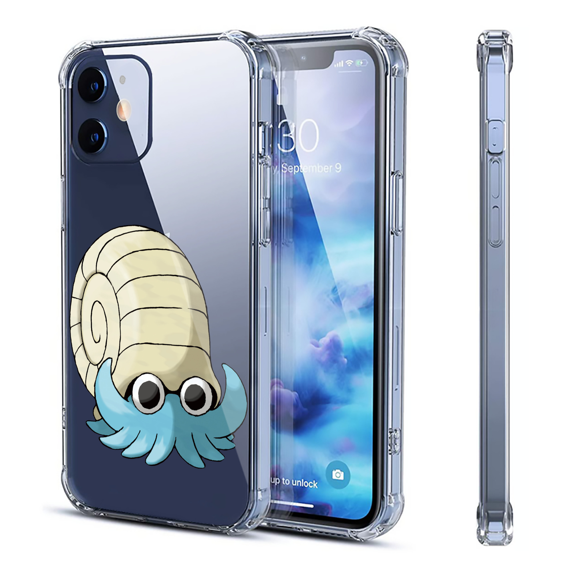 （画像用） ポケットモンスター Pokémon 【iPhone 12シリーズ対応】透明スマホケース（クリアソフトケース）